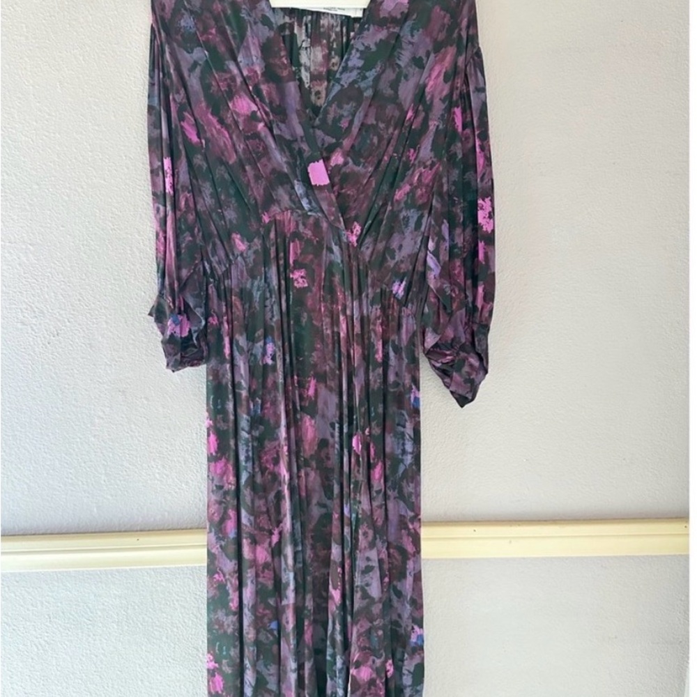 IRO Purple Floral Midi Dress - Picture 3 of 4